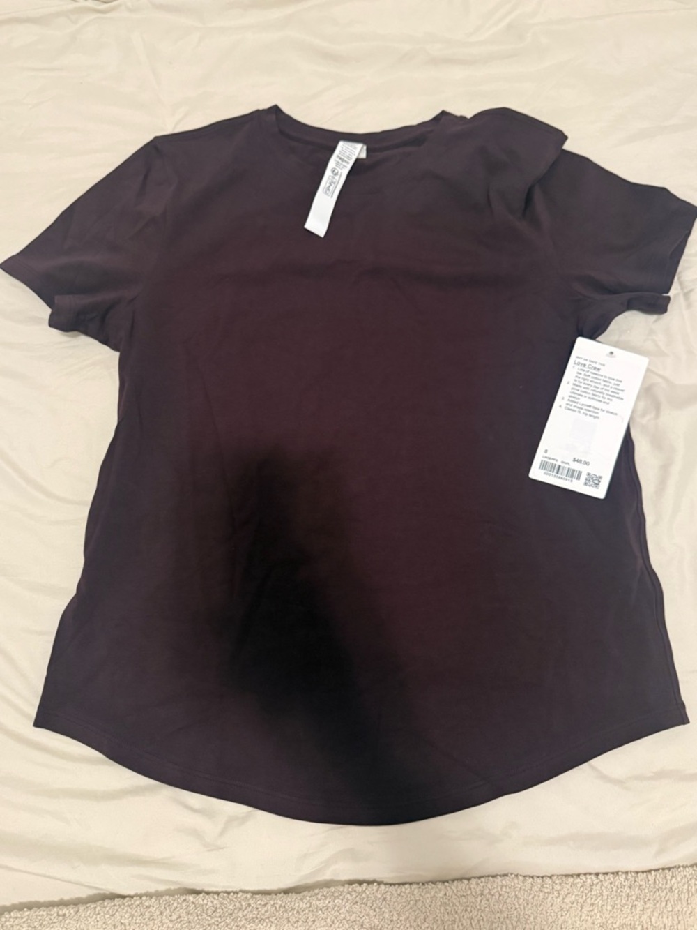 Everyday Crew Neck Tee - color good night plum